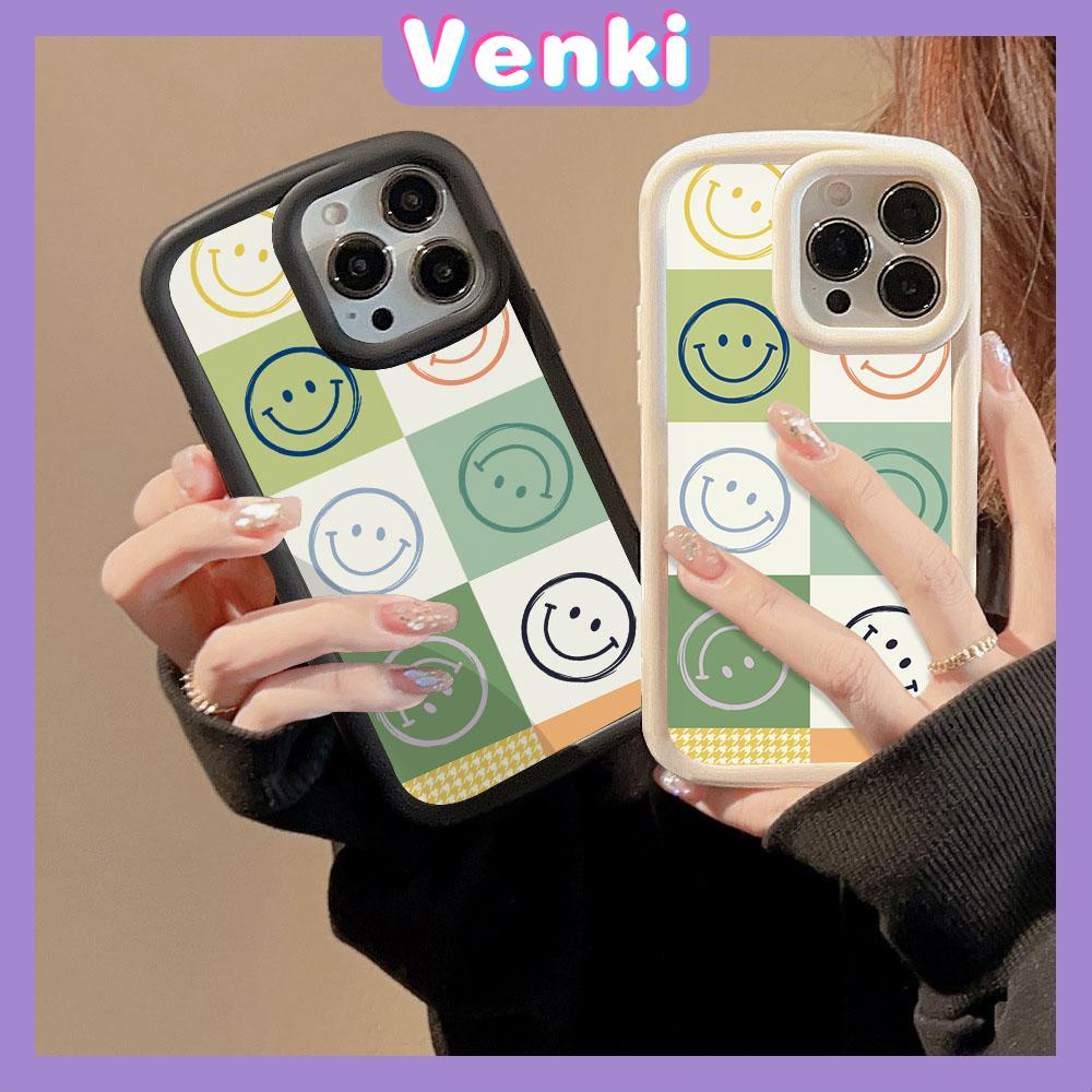 For iPhone 14 Pro Max iPhone Case Matte TPU Soft Case Black Beige Shockproof Protection Camera Cute smiley face Compatible with iPhone 13 Pro max 12 Pro Max 11 xr xs max 7Plus