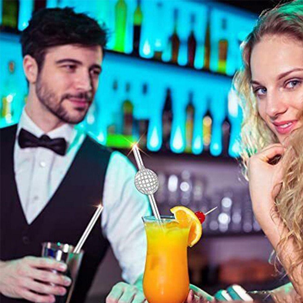 R-FLOWER 20pcs Sedotan Kertas Mini Minuman Dingin Sekali Pakai Dekorasi Pesta