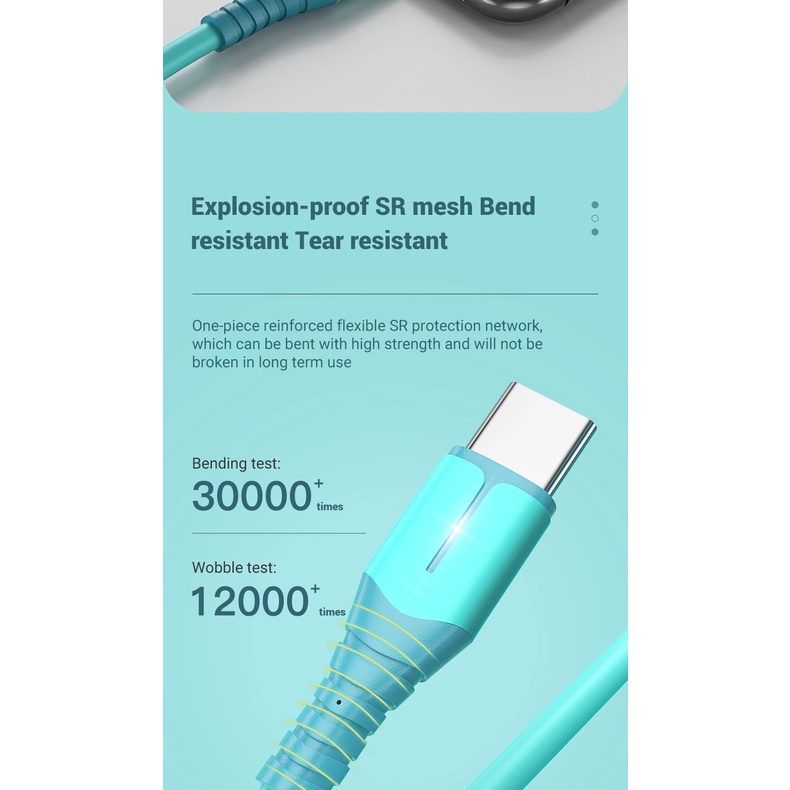 3in1 66W 5A Pengisian Cepat USB Tipe C Kabel 3A Micro Cable For Phone Car Charger Kabel USB Untuk iPhone Tipe C Micro