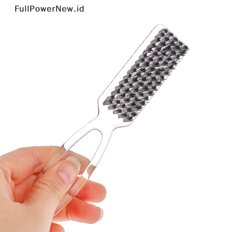Power Sikat Pembersih Rambut Gagang Plastik Hairdressing Lembut Barber Neck Hair Comb Tools ID