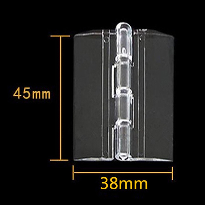 Beyen 10PCS Engsel Lipat Akrilik Bening Tahan Lama Transparan Plexiglass Hinge 5ukuran  Id