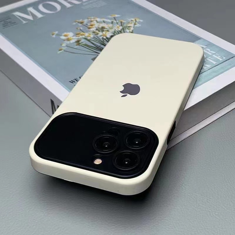 IPHONE Casing Silikon 2in1 Jendela Besar Cocok Untuk Iphone14 13 12 11 Pro X XS Max XR 14Plus Soft Case Anti Jatuh