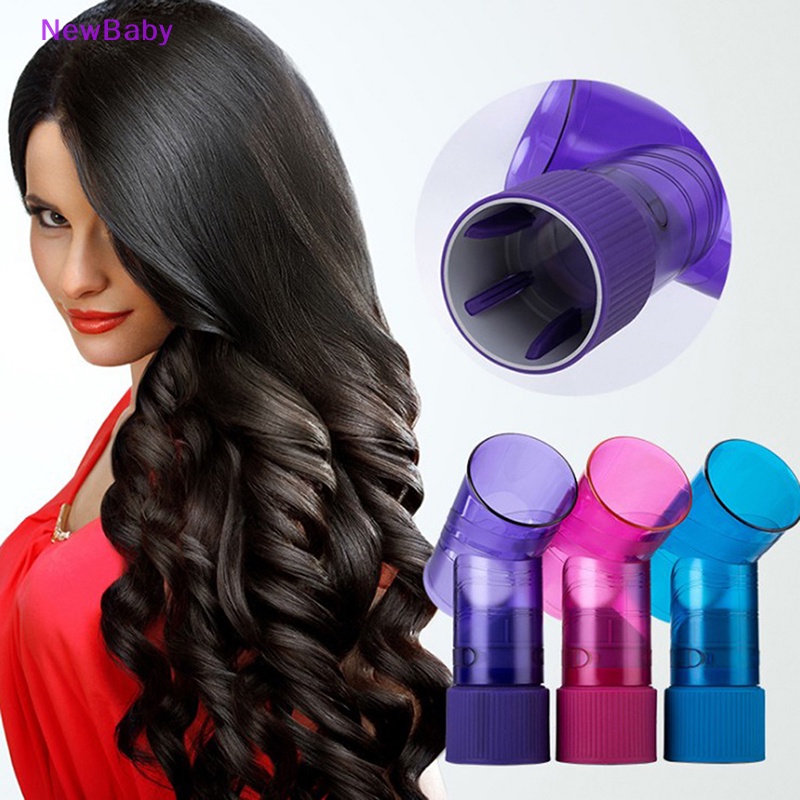 Newbaby DIY Hair Diffuser Salon Magic Hair Roller Pengering Topi Blow Dryer Wind Curl Hair ID