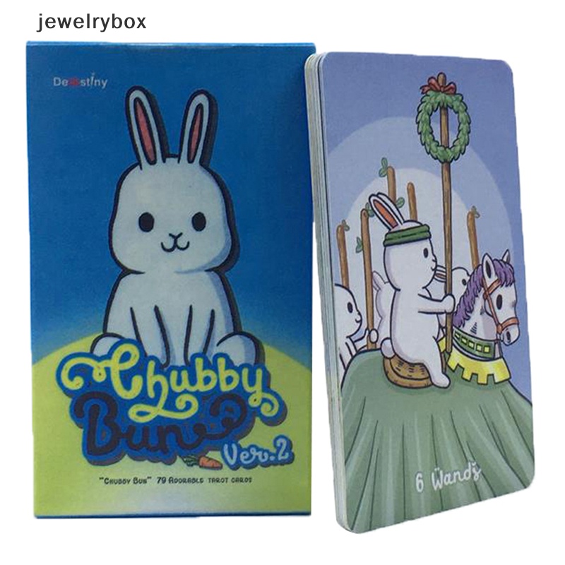 [jewelrybox] Chubby Bun Tarot Versi V2 Kartu Tarot Kelinci Rabbit Tarot Hare Deck 78kartu Butik