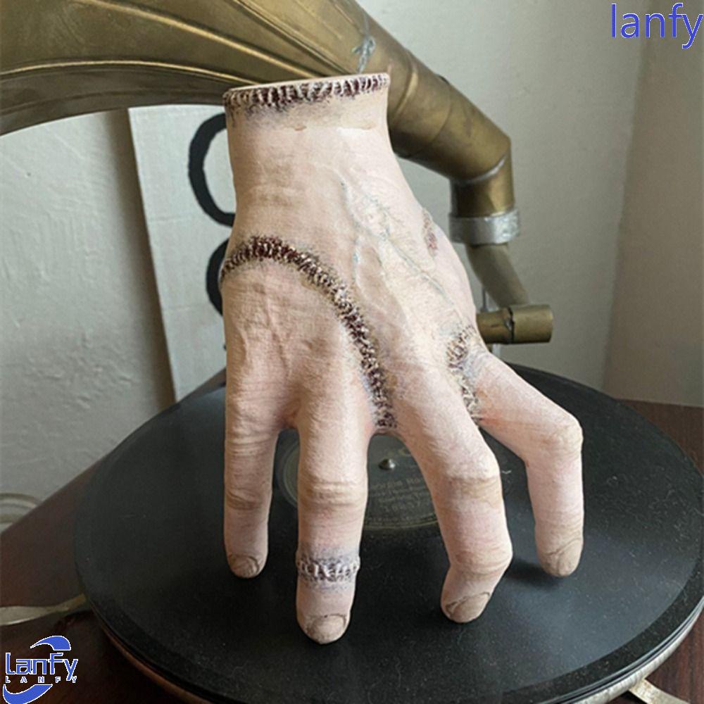 Lanfy Wednesday Thing Hand Halloween Props Keluarga Ornamen Patung Dekorasi Pesta Dekorasi Prom Party Supplies Halloween Mainan DIY Ornamen Dari Addams Family Ornament