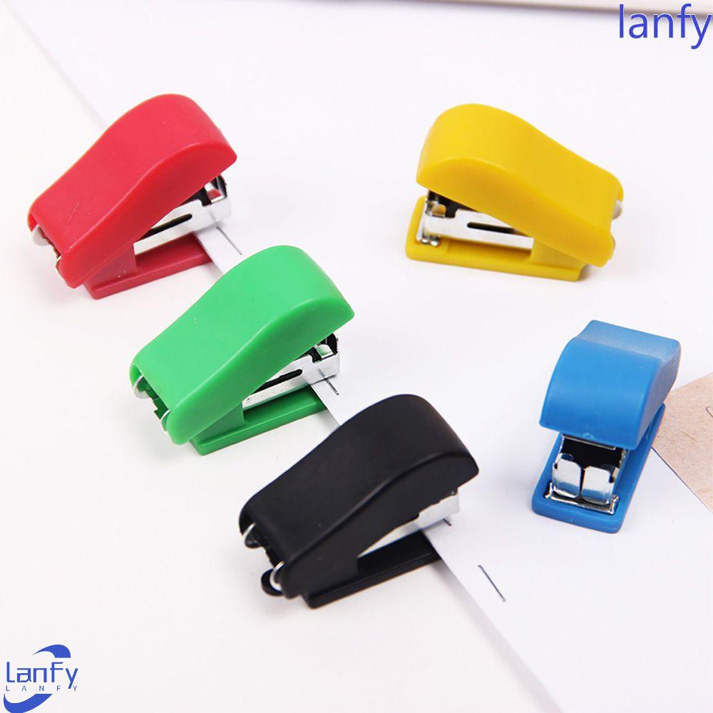 Lanfy Stapler Set Mini Guru Perlengkapan Sekolah Alat Finisher