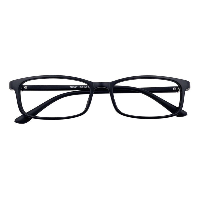 (YUZHU) Korea Fashion TR90 Persegi Panjang Sempit Lebar Kacamata Vintage Fashion Bingkai Kecil Eyeglasses Unisex