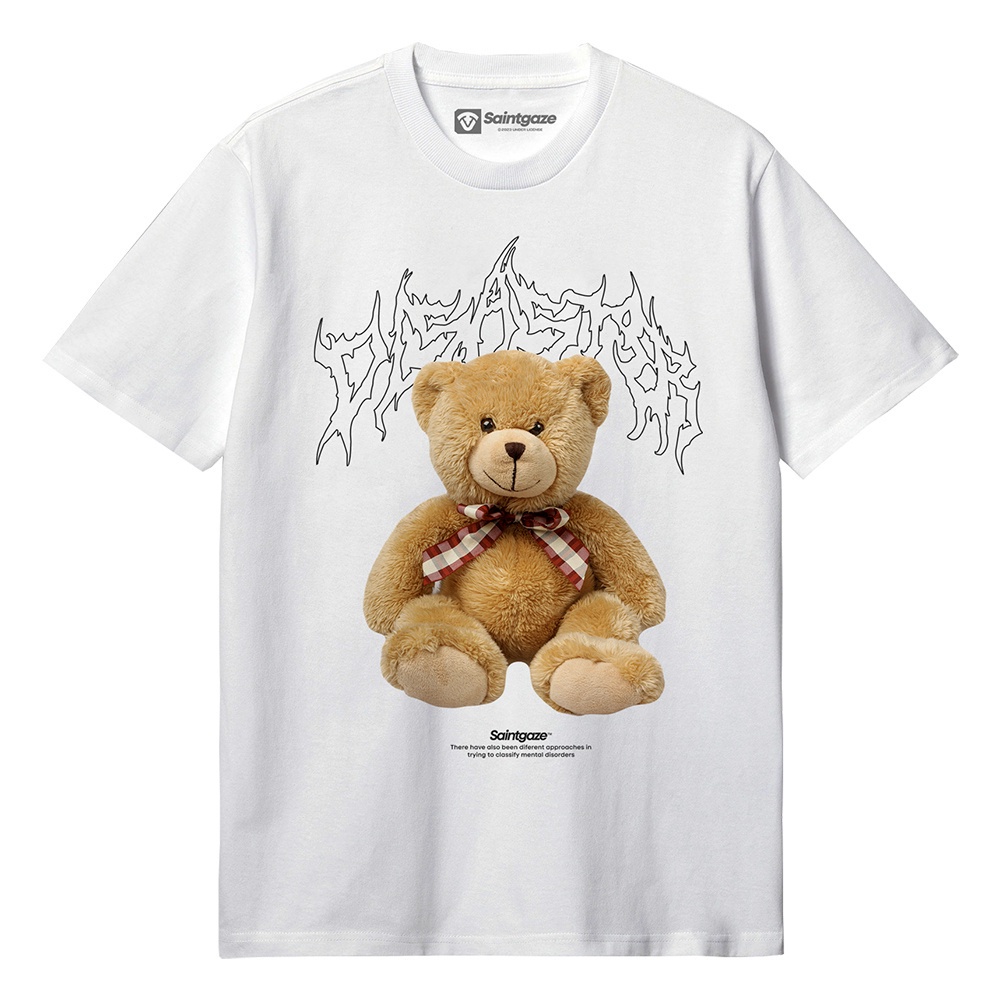 UNBTN SAINTGAZE  TEDDY DISASTER Kaos teddy bear beruang original pria wanita laki cewe lebaran t shi