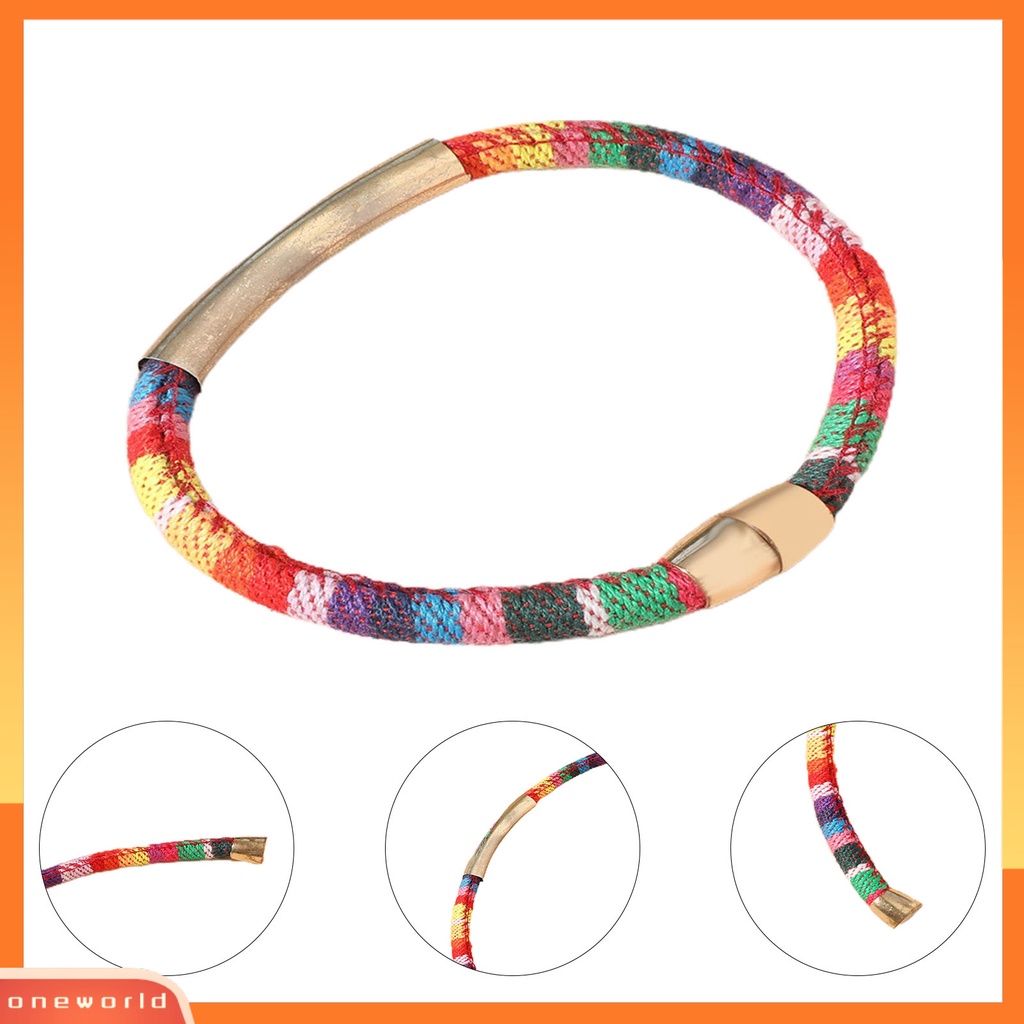 [EONE] Fashion Gelang Ringan Kerajinan Tangan Indah Daya Serap ic Kepang Gelang Untuk Hadiah