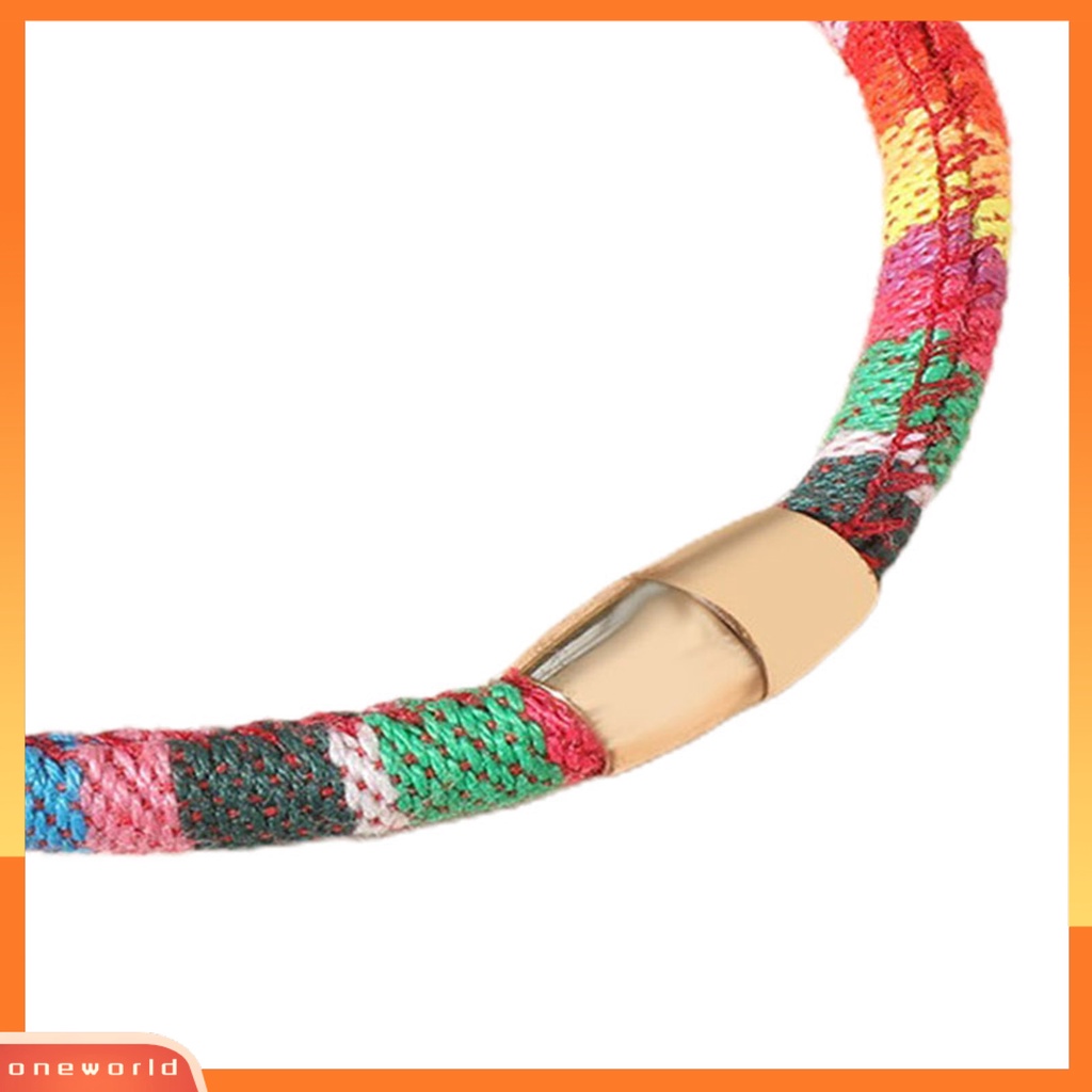 [EONE] Fashion Gelang Ringan Kerajinan Tangan Indah Daya Serap ic Kepang Gelang Untuk Hadiah