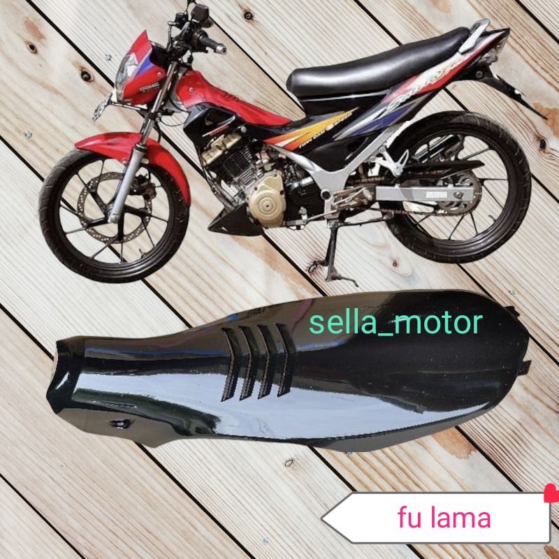 legsil body tengah fu/dek tengah fu hitam,suzuki satria fu