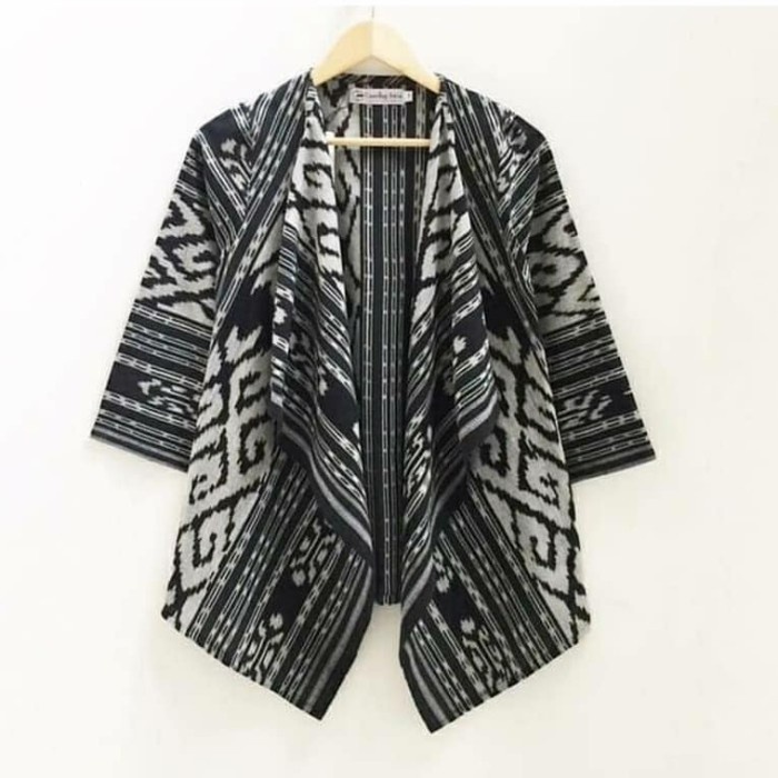 outer tenun ikat troso/blazer tenun etnik wanita/baju tenun blanket