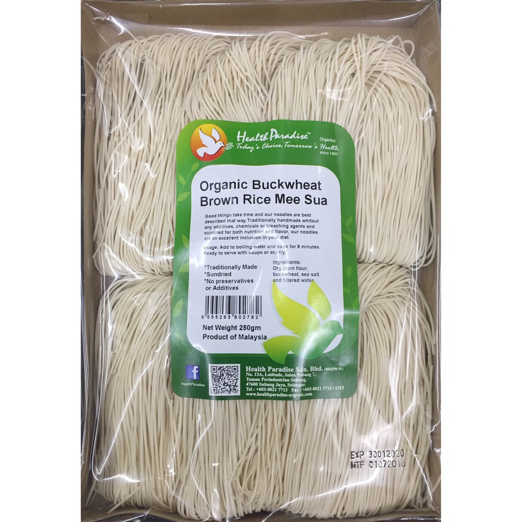 

Health Paradise Buckwheat Brown Rice Mee Sua 250gr (CitraFood)