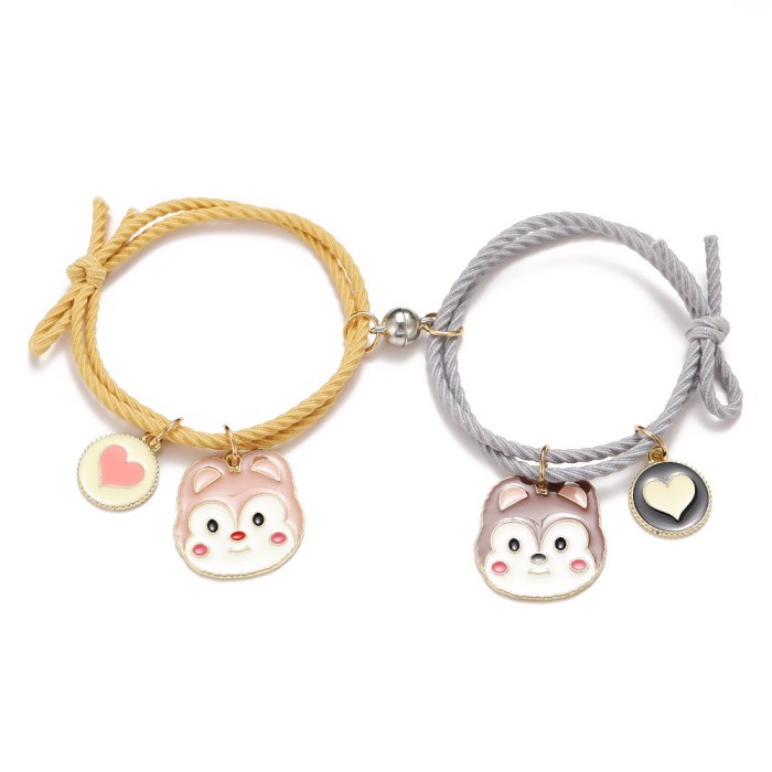 2 Gelang Couple Magnet Sahabat Best friend Anak Cewek Bear Kembaran