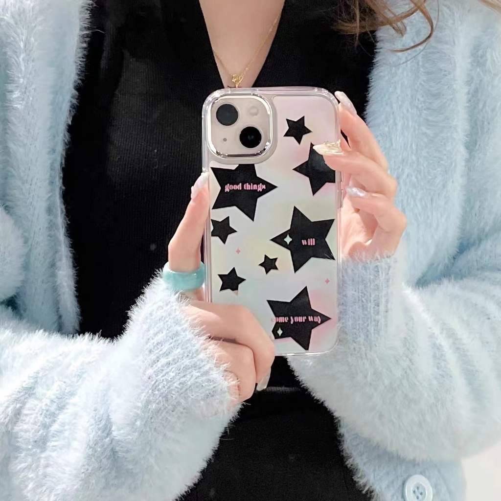 Cocok Untuk Iphone14 Pro Max iPhone Phone Case Cermin Casing Ponsel Kuat Kamera Perlindungan Tahan Guncangan Gaya Sederhana Kompatibel Dengan Iphone13 13pro 13prm iPhone 11 7Plus 8Plus Xr XS 12 Pro Max Casing Ponsel