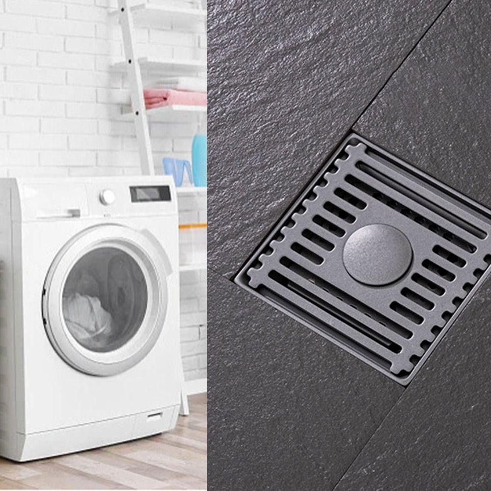 Populer Shower Floor Drain Stainless steel Pencegah Arus Balik Sikat Saringan Rambut Limbah Floor Drain