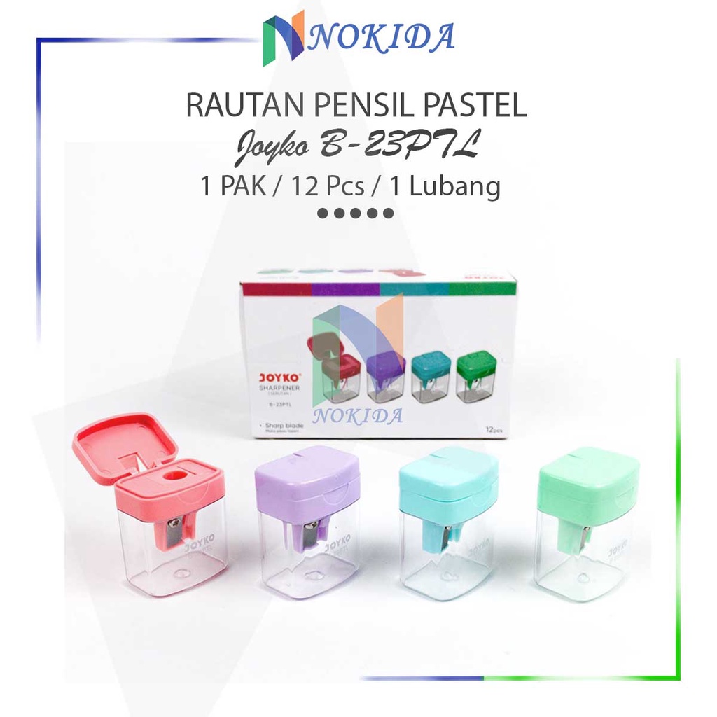 

Nokida Rautan Pensil B-23PTL Joyko [12 Pcs] Pencil Sharpener / Serutan Pinsil Kerokan Pengsil Pingsil