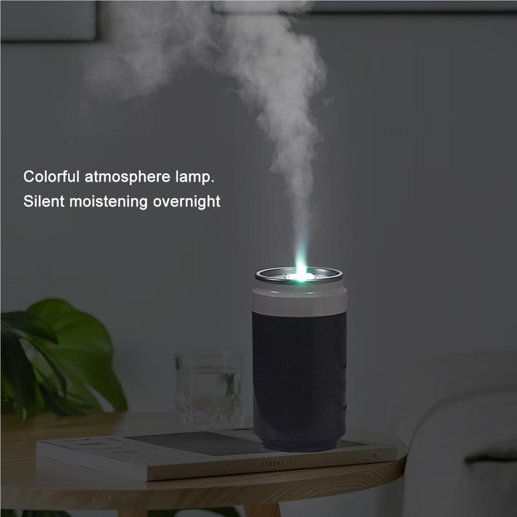 Humidifier Udara Mobil Cool Mist Humidifier USB Travel Car Humidifier Dengan 7warna Flame Lights Untuk Mobil Rumah Kantor Travel Kamar Tidur