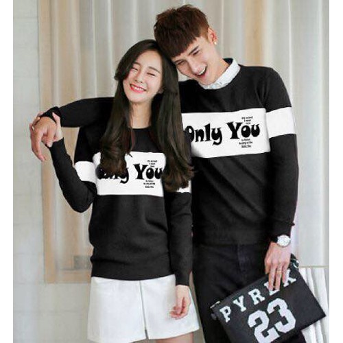 SWEATER COUPLE BAJU PASANGAN KAPELAN PACAR ONLY YOU