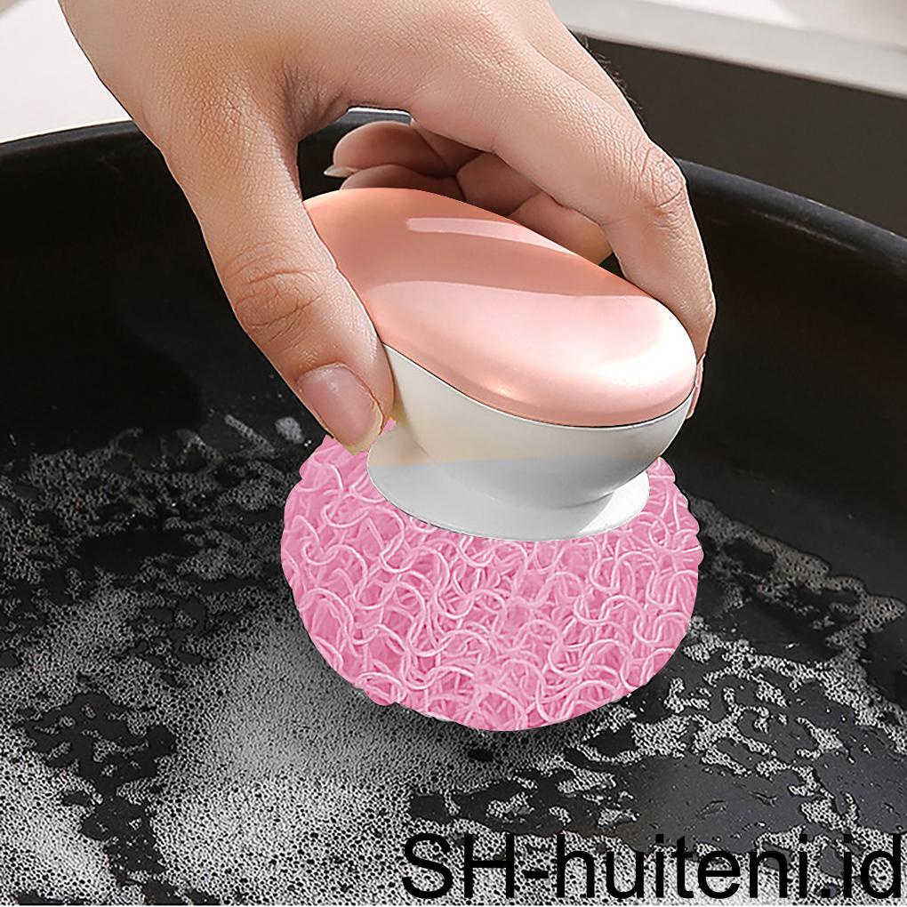 Sikat Scourer Panci Sikat Cuci Piring Cookware Scrubber Alat Gosok Pembersih Dapur