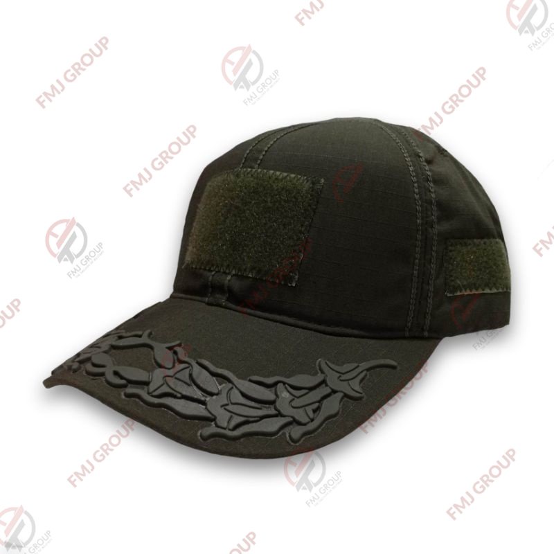 Topi Tactical Perekat Pamen TNI AD Plocking Rubber Khaki,Krem,Hitam,Hijau,Abu Tua