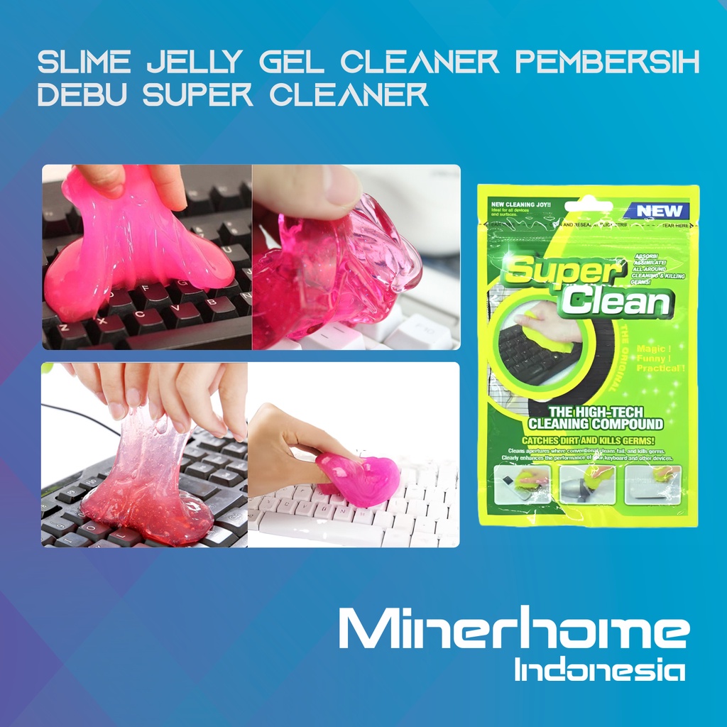 Slime Jelly Gel Cleaner Keyboard Pembersih Debu Dashboard Mobil HP