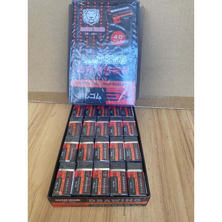 

PENGHAPUS PENSIL 2B || Penghapus kecil safari hitam isi 5 PCS 2