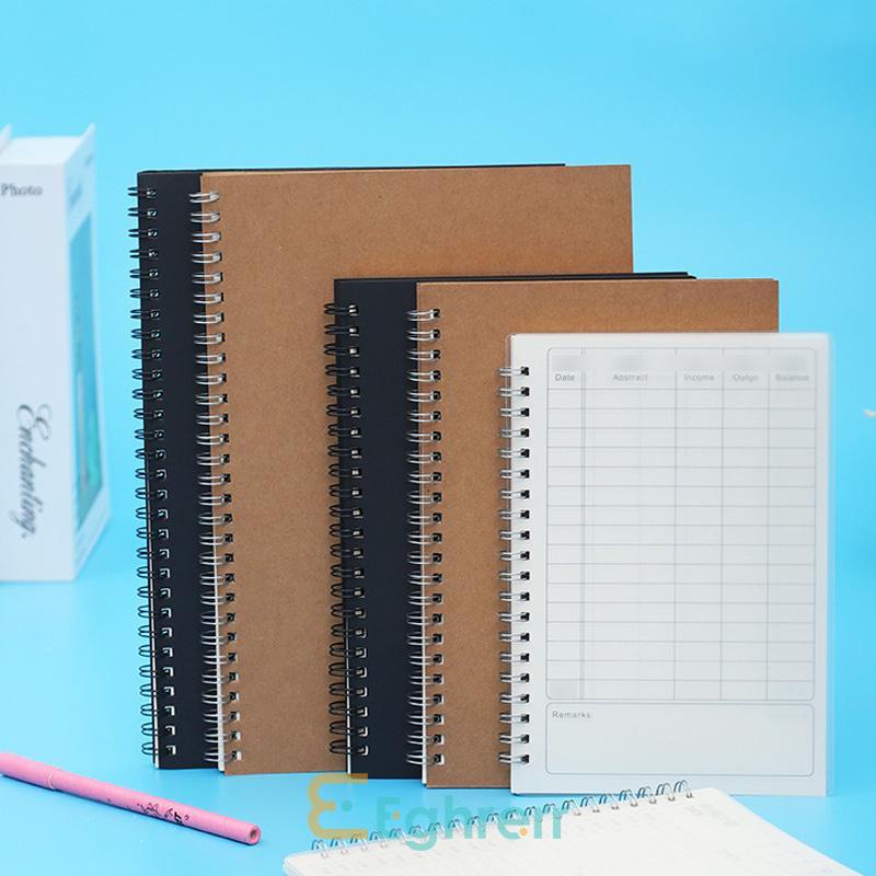 

✨EG-Kraft Paper Coil Book Simple Student Notebook Meeting Notepad Portable Bookkeeping Book-Eghrerr-Eghrerr