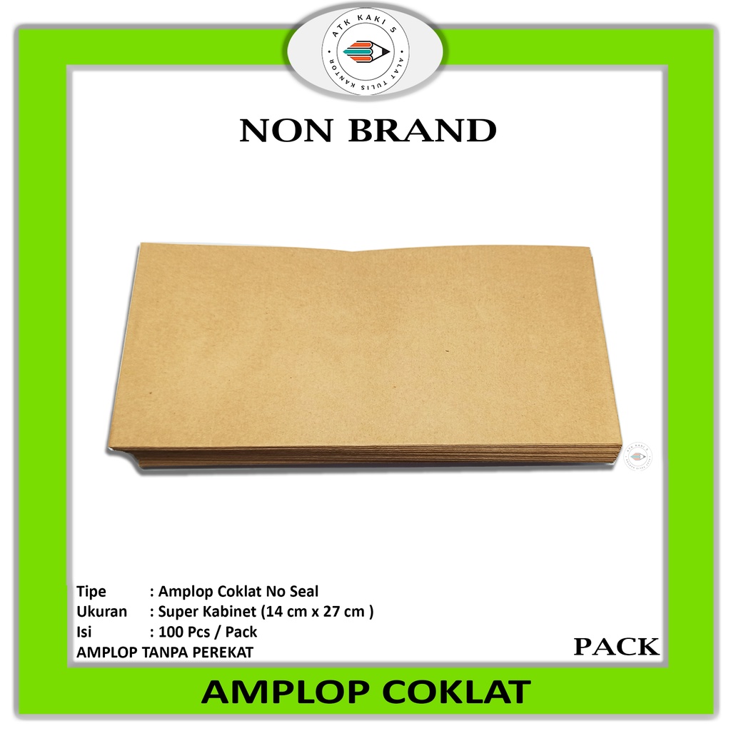 

ATKKAKI5 - Amplop Coklat Tanpa Perekat - Pack