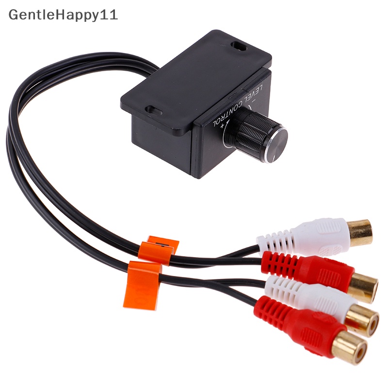 Gentlehappy Car Home Audio Amplifier Bass RCA Gain Level Pengatur Volume Knob id