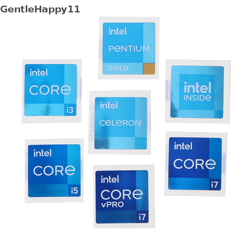 Gentlehappy 5pcs Baru Generasi 11 i3 i5 i7 VPRO Di Dalam Laptop Desktop CPU DIY Stiker id