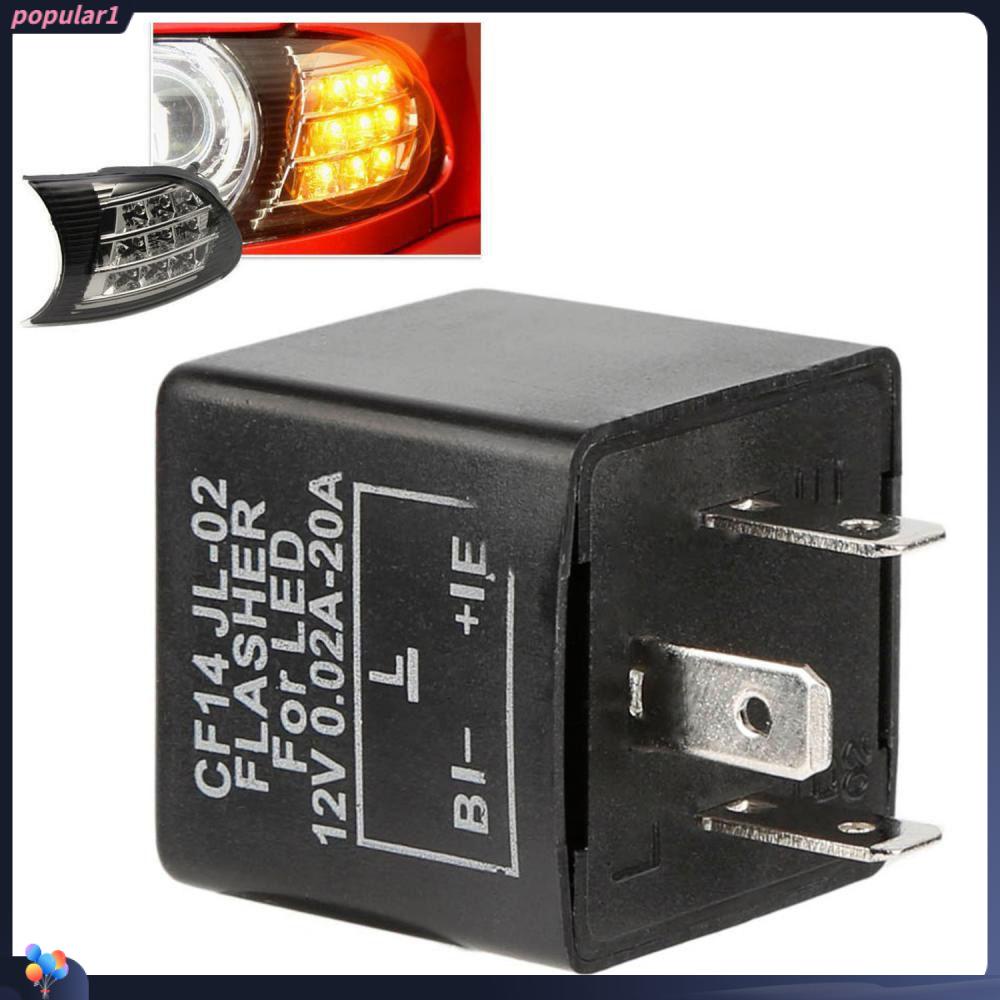 Populer Relay Flasher LED Laut Relay Kedip Universal Adjustable High-power Running