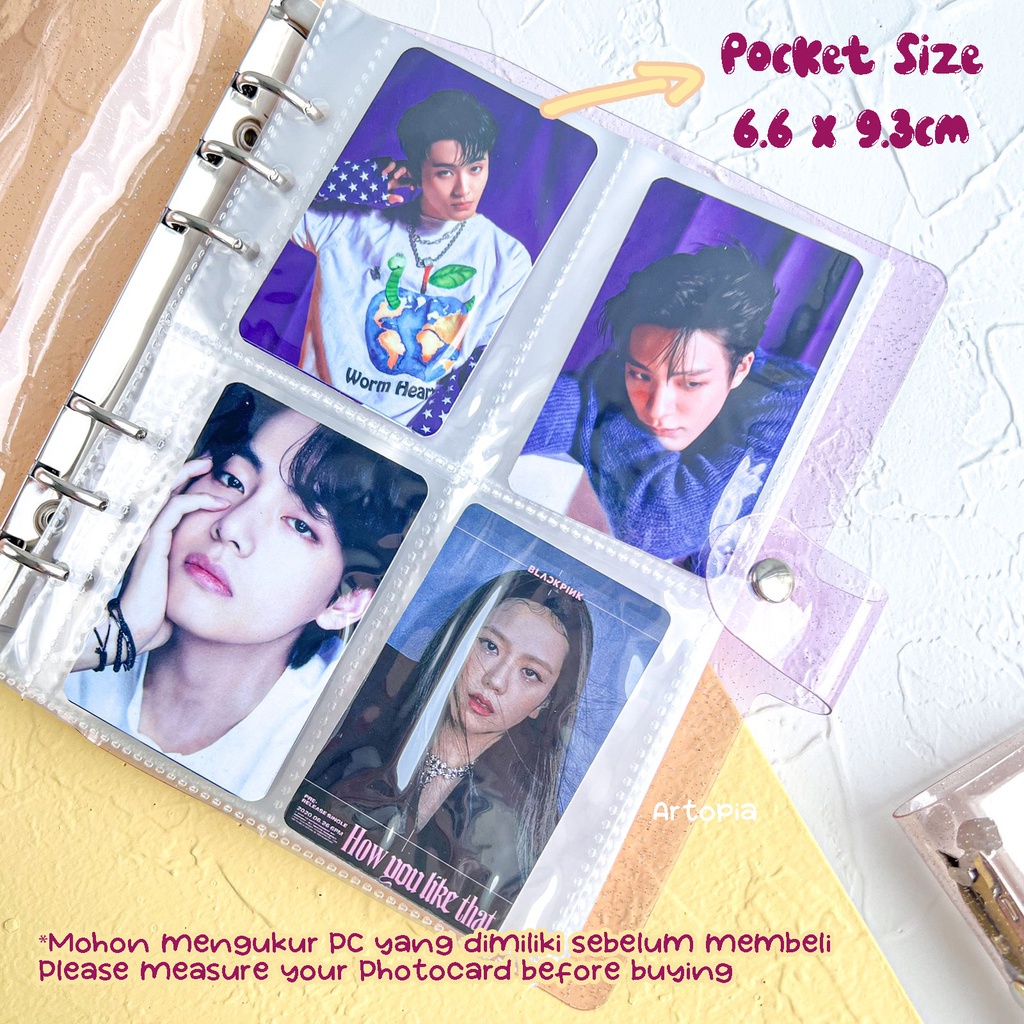 [A6 Wide] Stardust Jelly Binder for Album Photocard PC Foto Estetik 2