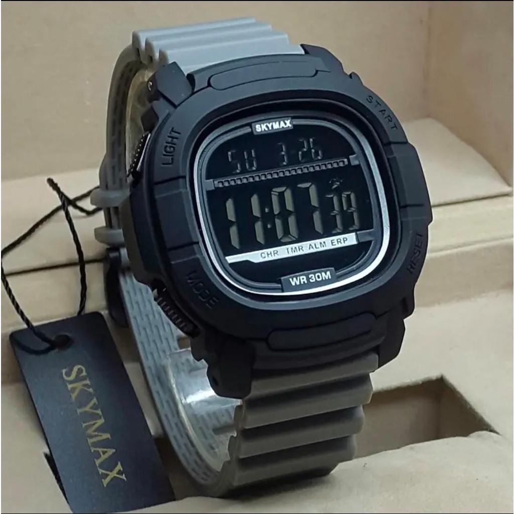 Terlaris-Jam Tangan Pria SKYMAX 2029 Original Digital Anti Air Bergaransi