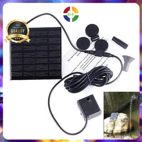 Air Mancur Kolam Tenaga Solar Matahari 7V 1.12W 150L/h Black