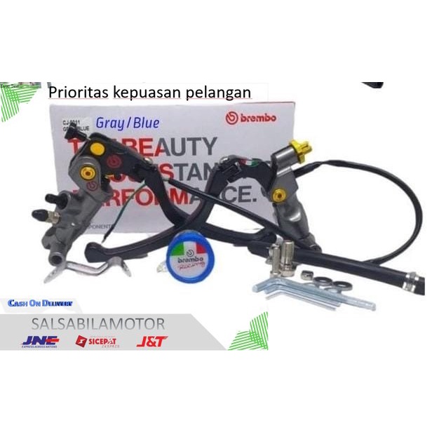 Master Rem Brembo Izumi 1 Set Kanan Kiri Universal Semua Motor Bisa - Biru