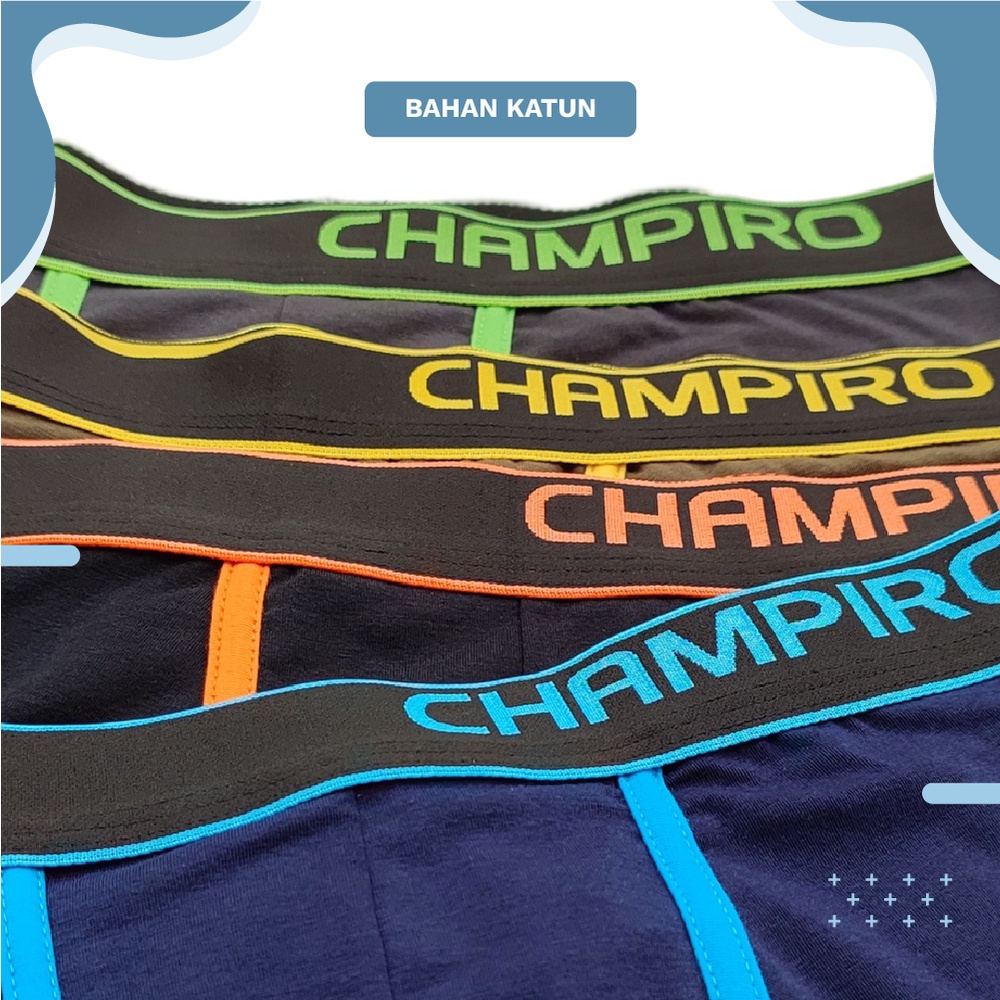 3PCS Boxer Pria Champiro C.0316-C TOKO KEANULOVA