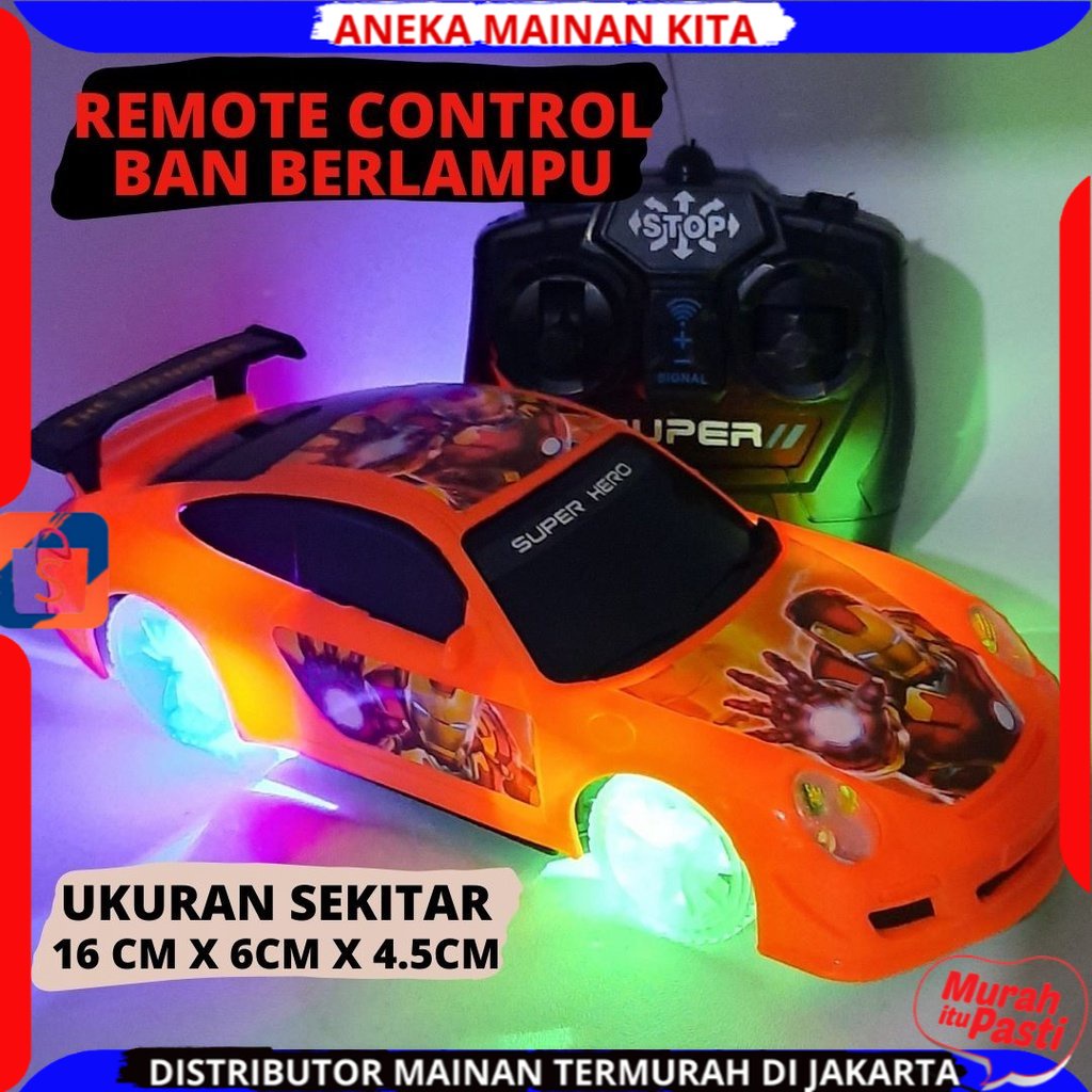 Mobil Remote Control Ban Berlampu Sedan RC Sport Car