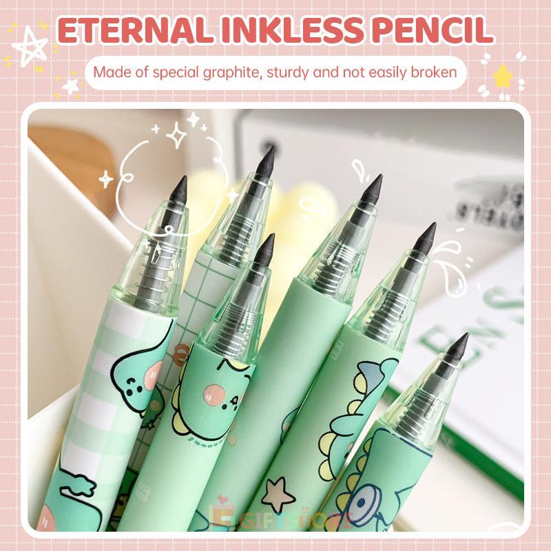 COD✨pensil mekanik lucu motif propelling pencil pola kartun pensil abadi  kreatif cewek cantik awet tidak mudah patah pensil tidak diraut-GS