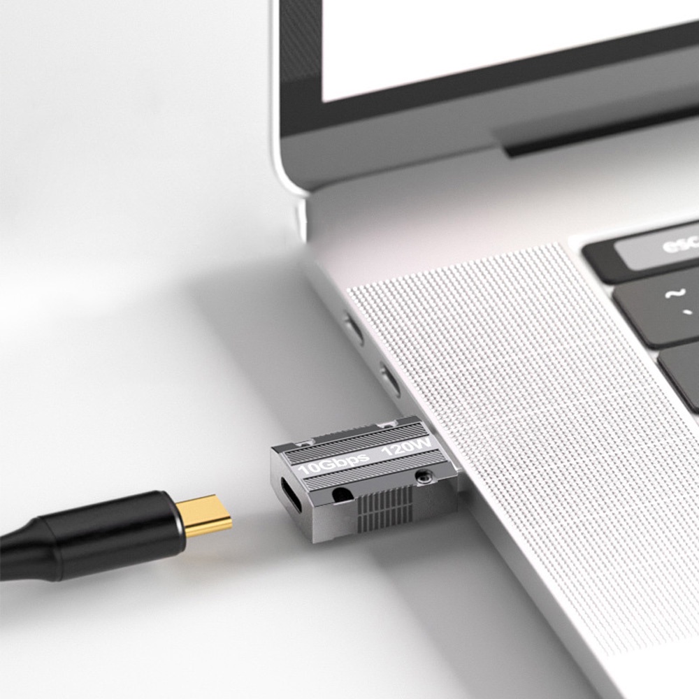 Adaptor Portable USB Public To Type-c Female 120w Adaptor Pengisian Super Cepat Cyberpunk Adaptor Angin