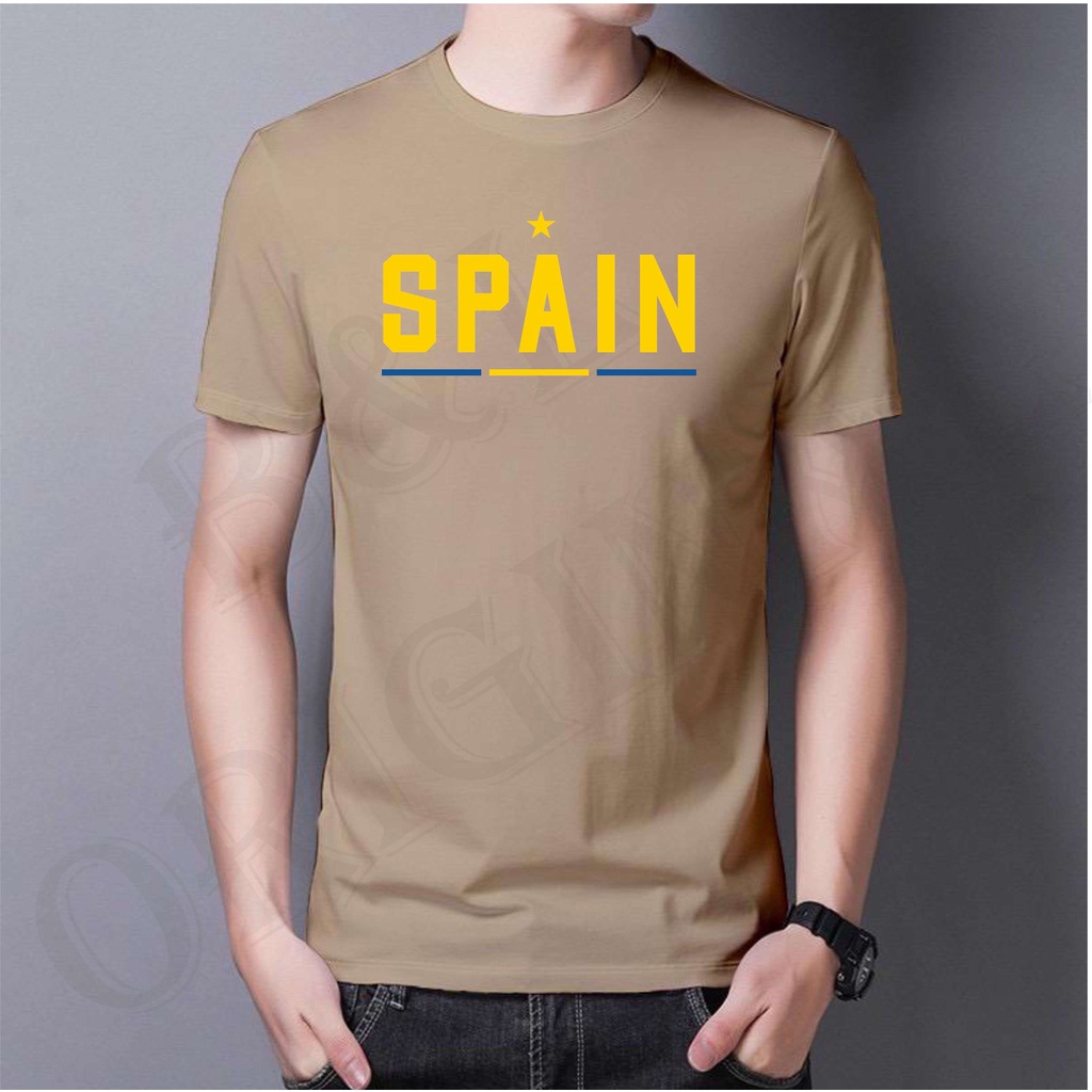 Bisa Bayar Di tempat/ BS BAJU KAOS SPAIN SPESIAL BOLA HIGH QUALITY