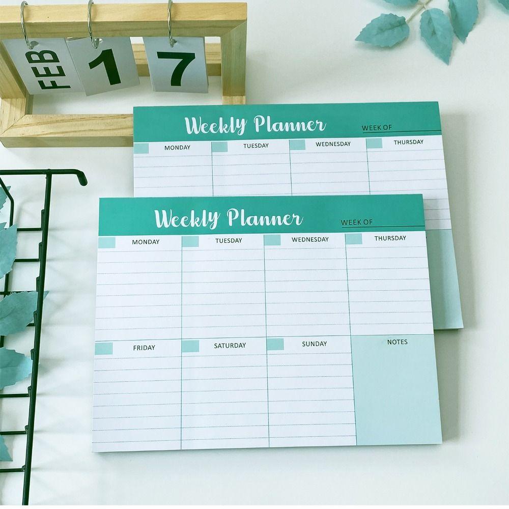 [Elegan] Weekly Monthly Planner Student Coiled School Office Diary Notebook Alat Tulis Jadwal Planner B5 Agenda Planner