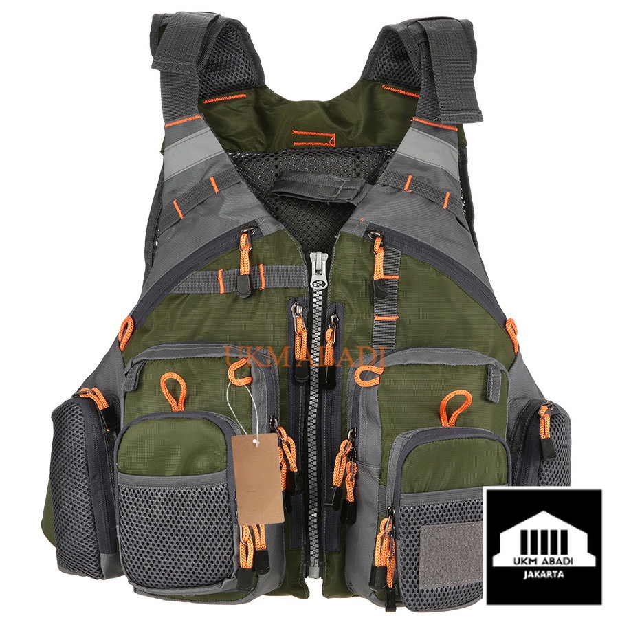 Baju Memancing Rompi Pancing Fishing Life Jacket Multi Slot GDS09