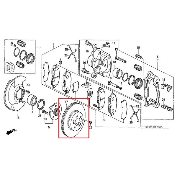Disk brake depan crv gen2 2005 2006 isk brake depan honda crv gen2 2005 2006