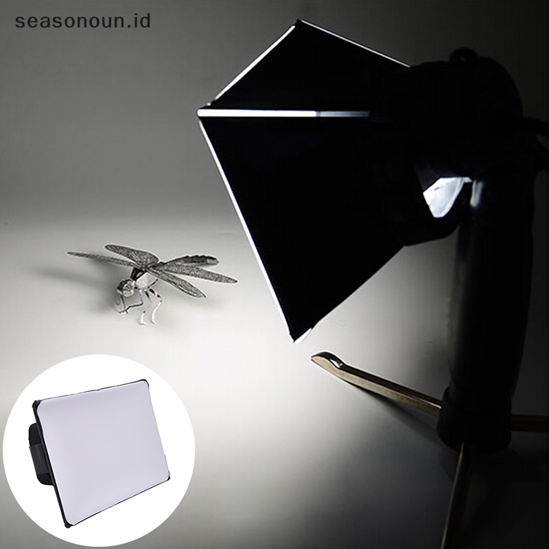 Seasonoun 30 * 27cm Hot Portable Flash Diffuser Softbox Reflektor Untuk Canon Nikon SLR.