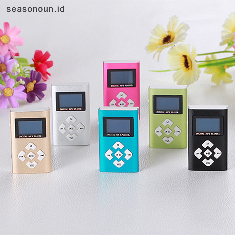 Seasonoun Mp3 Music Player Mini Usb Portable 32Gb Card Inserg Slot Digitale Mp3 Player.