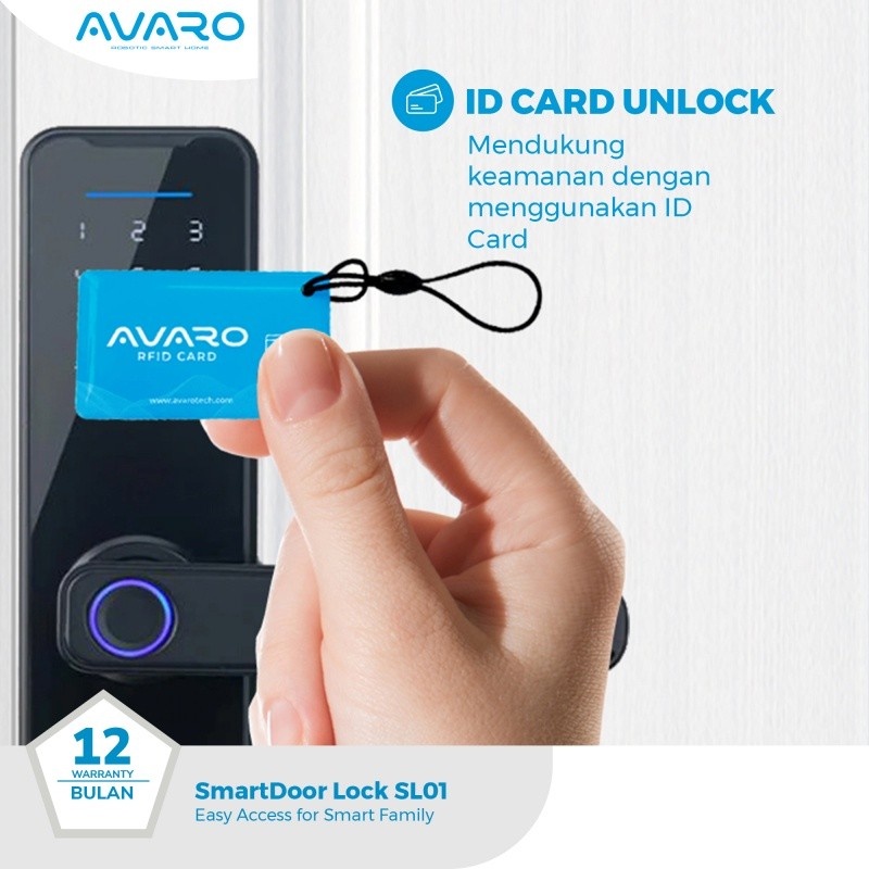 AVARO Smart Door Lock SL01 Digital Smart Lock - Handle Pintu