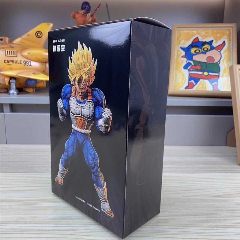 Anime Dragon Ball Z Son Goku Son Gohan Figure Goku Super Saiyan Action Figure 25 cm Patung PVC Koleksi Model Mainan