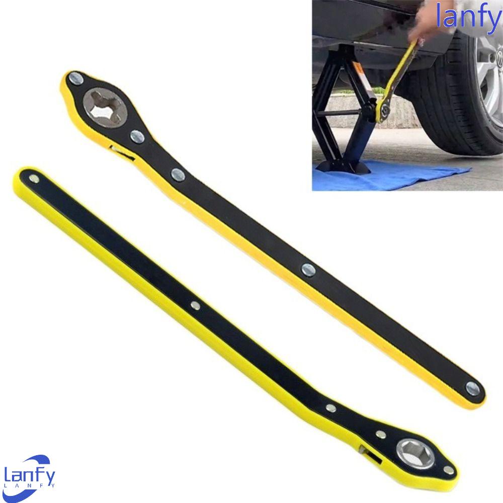 Lanfy Dongkrak Hemat Tenaga Mobil Rocker Rod Handle Pengangkat Joystick Lug Wrench Alat Perbaikan Mobil Kunci Pas Hemat Buruh Dongkrak Mobil