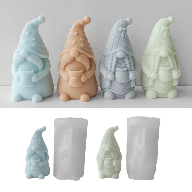 Siy DIY Parfum Dwarf-Alat Pembuat Batu Gypsum Resin Mold Holiday Home Decor